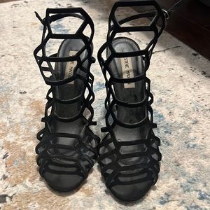 Black Steve Madden Heels; Size 9.5